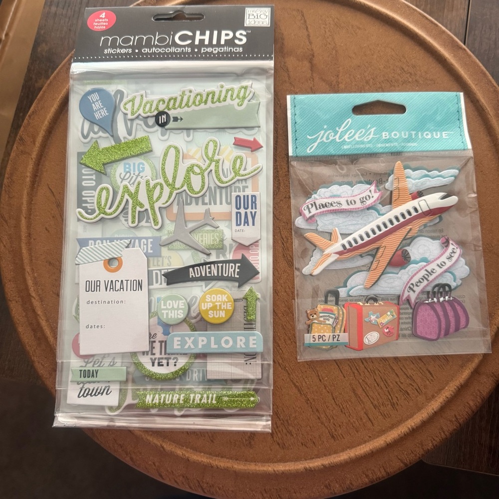 Vacation/Travel Scrapbook Sticker Bundle